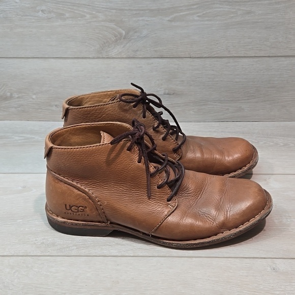 UGG CASON WATERPROOF LINED LEATHER BOOT DARK CHESTNUT - MENS  Ugg Australia Mens 5632 Ankle Leather Boots shoes sz 10
